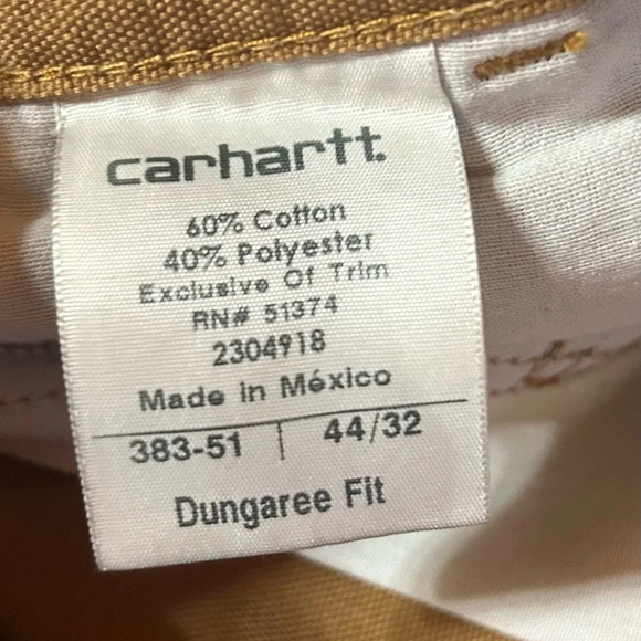 Carhartt Dungaree Fit Pants Size 44x32 - Picture 6 of 8
